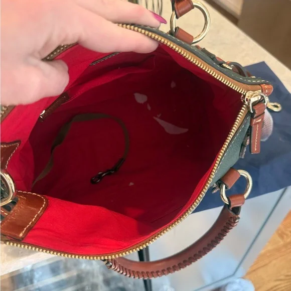 Dooney & Bourke Forest pebble grain satchel with matching wallet - Picture 8 of 13